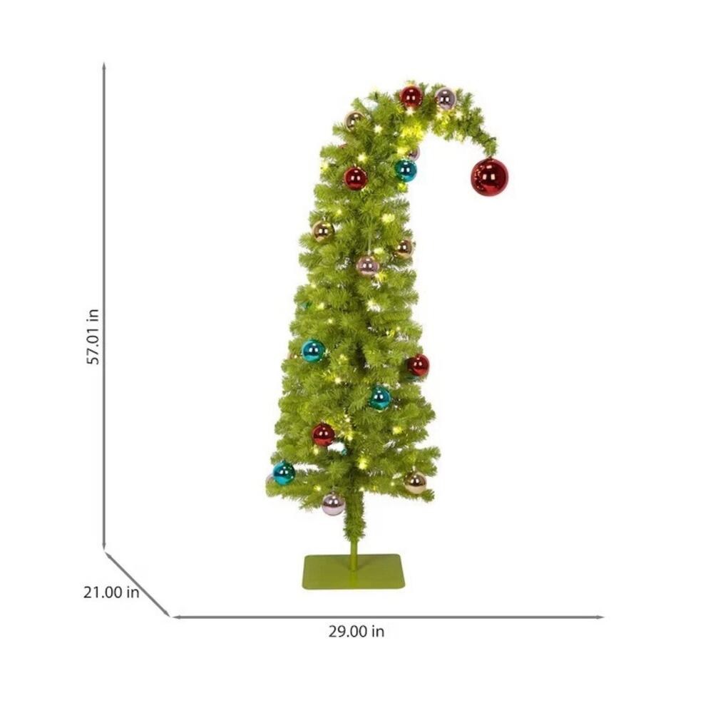 The Grinch Who Stole Christmas 4.75 FT 80 LED Pre Lit Tree Officially Licensed - Picture 6 of 12